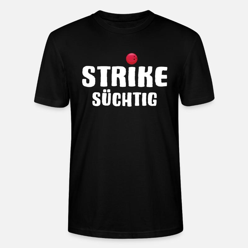 Bowling Strike Bowlingteam - Stanley/Stella Unisex Bio-T-Shirt CRAFTER - Schwarz