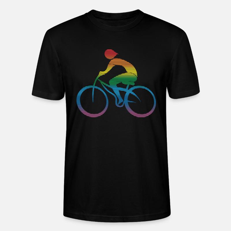 Cyclist - Stanley/Stella CRAFTER Unisex Organic T-Shirt - black