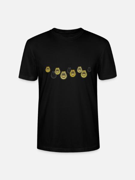 Glühbirnen - Stanley/Stella Unisex Bio-T-Shirt CRAFTER - Schwarz