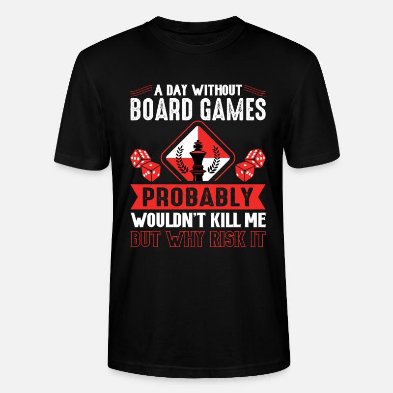 Brettspiele - Stanley/Stella Unisex Bio-T-Shirt CRAFTER - Schwarz