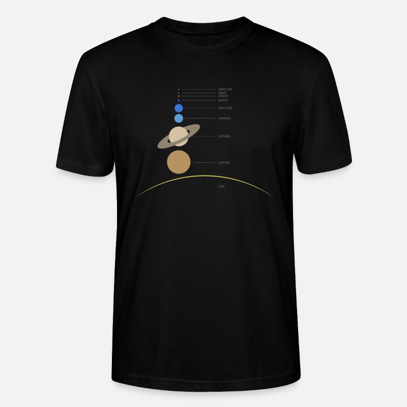 Solar system - Stanley/Stella Unisex Bio-T-Shirt CRAFTER - Schwarz