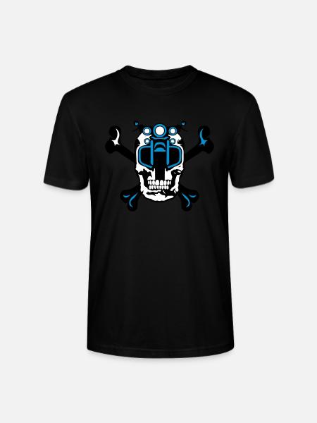 skull motorcycle skull skull - Stanley/Stella CRAFTER Unisex Organic T-Shirt - black