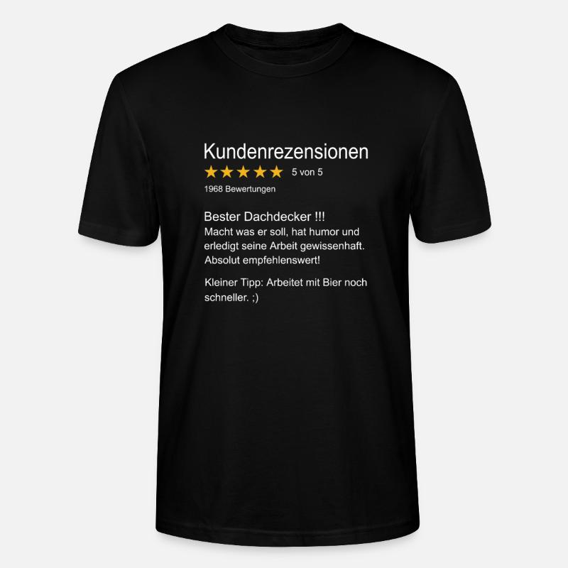 Dachdecker Spengler Dachdecker - Stanley/Stella Unisex Bio-T-Shirt CRAFTER - Schwarz