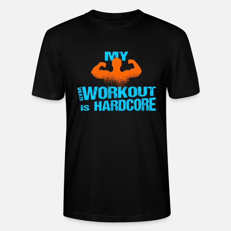 Gym Workout Mann Training - Stanley/Stella Unisex Bio-T-Shirt CRAFTER - Schwarz