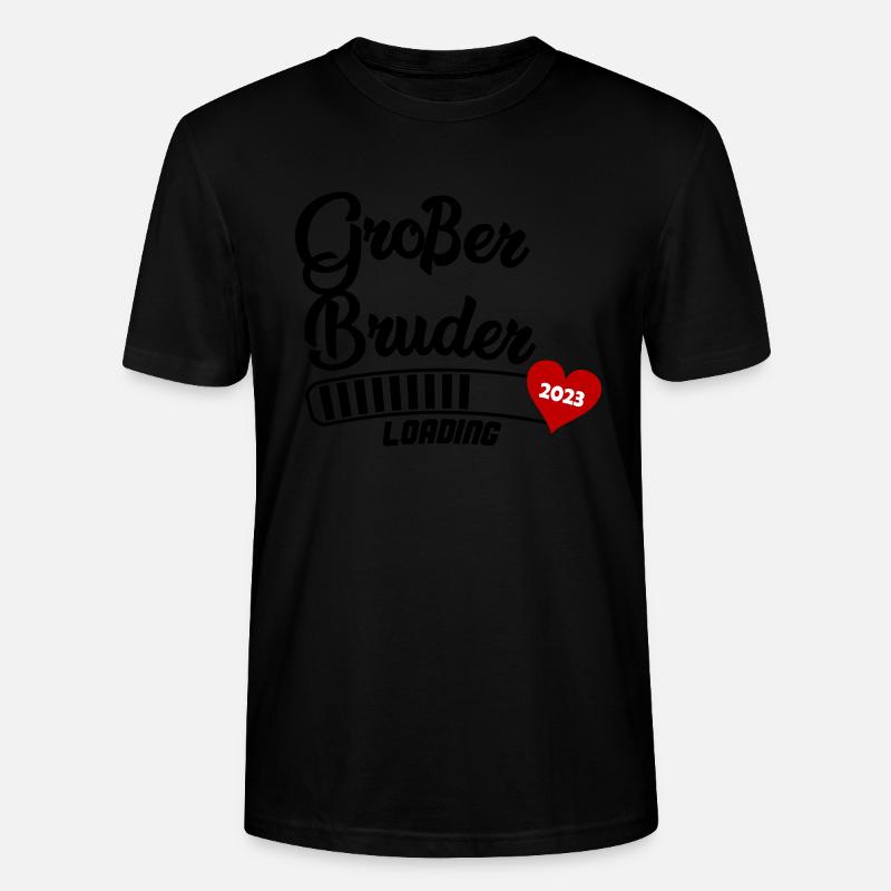 Großer Bruder Loading 2023 - Stanley/Stella Unisex Bio-T-Shirt CRAFTER - Schwarz