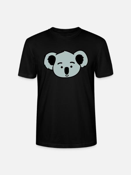 koala - Stanley/Stella CRAFTER Unisex Organic T-Shirt - black