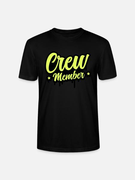 Crew Member 01 - Stanley/Stella CRAFTER Unisex Organic T-Shirt - black