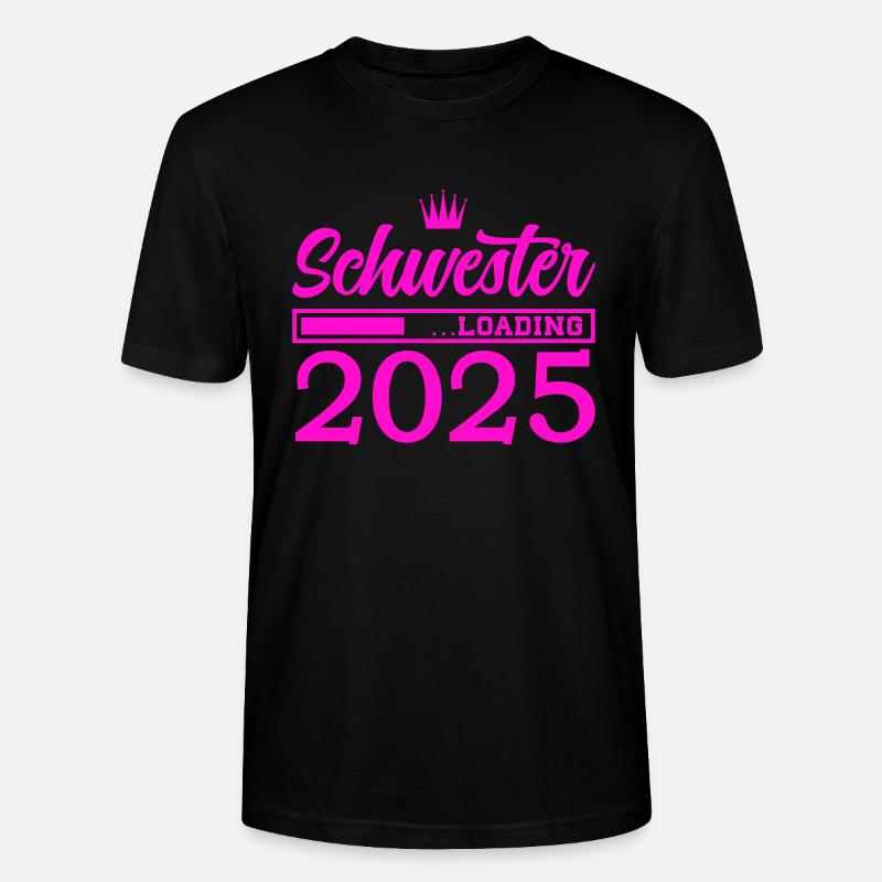 schwester 2025 loading - Stanley/Stella Unisex Bio-T-Shirt CRAFTER - Schwarz
