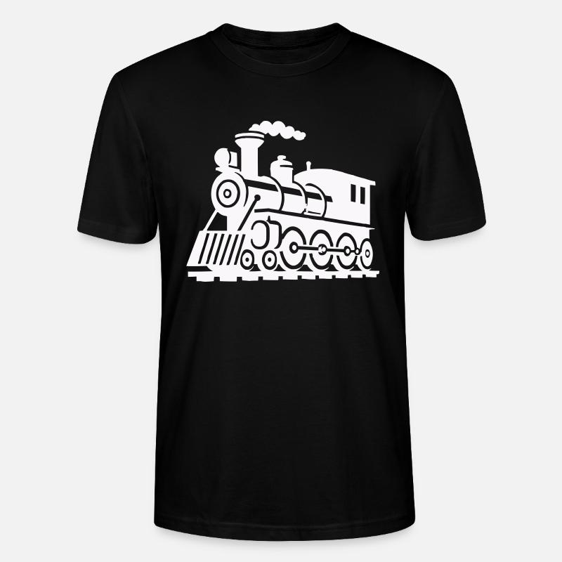 Locomotive de train - T-shirt bio CRAFTER Stanley Stella Unisexe - noir