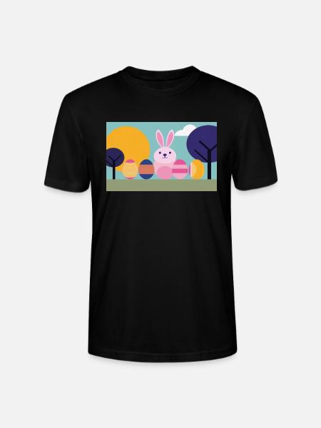 Easter Bunny No.07 - Stanley/Stella CRAFTER Unisex Organic T-Shirt - black