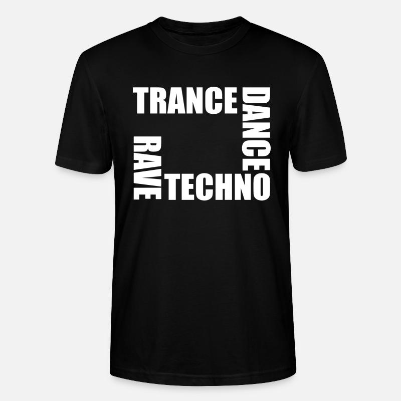 Rave Techno Dance Trance - Stanley/Stella Unisex Bio-T-Shirt CRAFTER - Schwarz