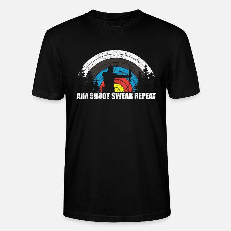 Spaß Bogenschießen Bogenjäger Bogenjagd Bogenjagd - Stanley/Stella Unisex Bio-T-Shirt CRAFTER - Schwarz