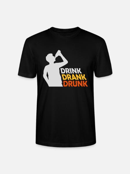 drink drank drunk quote - Stanley/Stella CRAFTER Unisex Organic T-Shirt - black