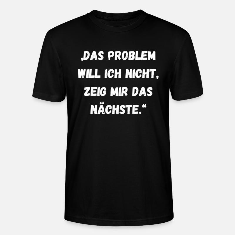 Spruch - Stanley/Stella Unisex Bio-T-Shirt CRAFTER - Schwarz