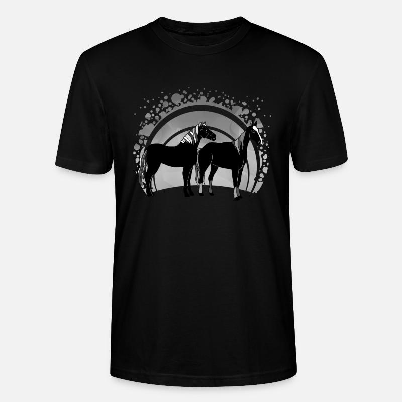 Pferde - Stanley/Stella Unisex Bio-T-Shirt CRAFTER - Schwarz