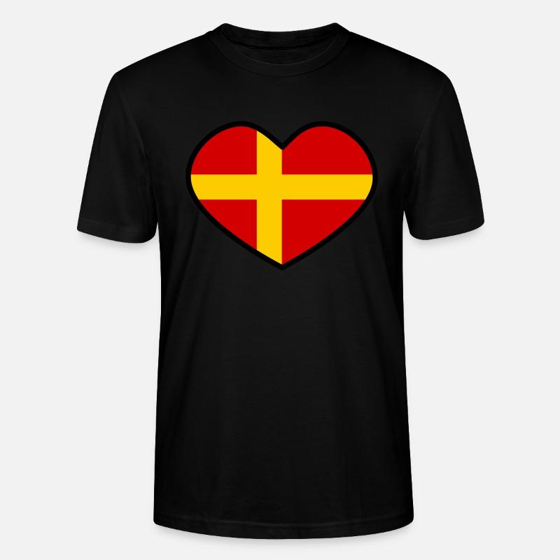Skåne Herz - Stanley/Stella Unisex Bio-T-Shirt CRAFTER - Schwarz