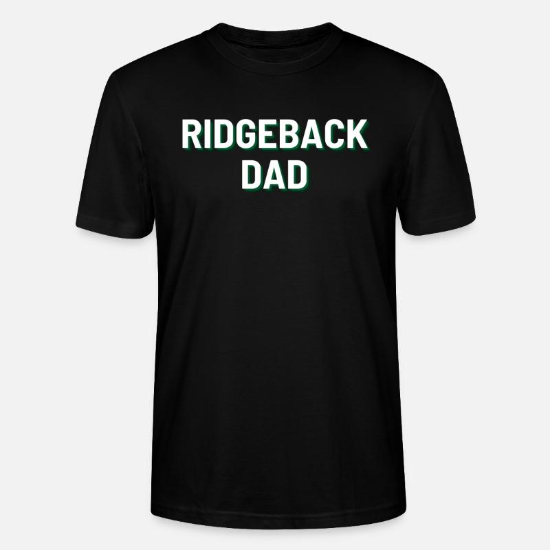 Ridgeback Dad - Stanley/Stella Unisex Bio-T-Shirt CRAFTER - Schwarz