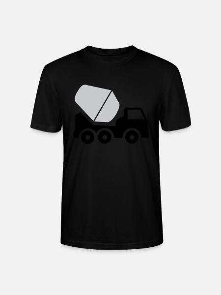 bauarbeit bagger fahrzeug - Stanley/Stella Unisex Bio-T-Shirt CRAFTER - Schwarz