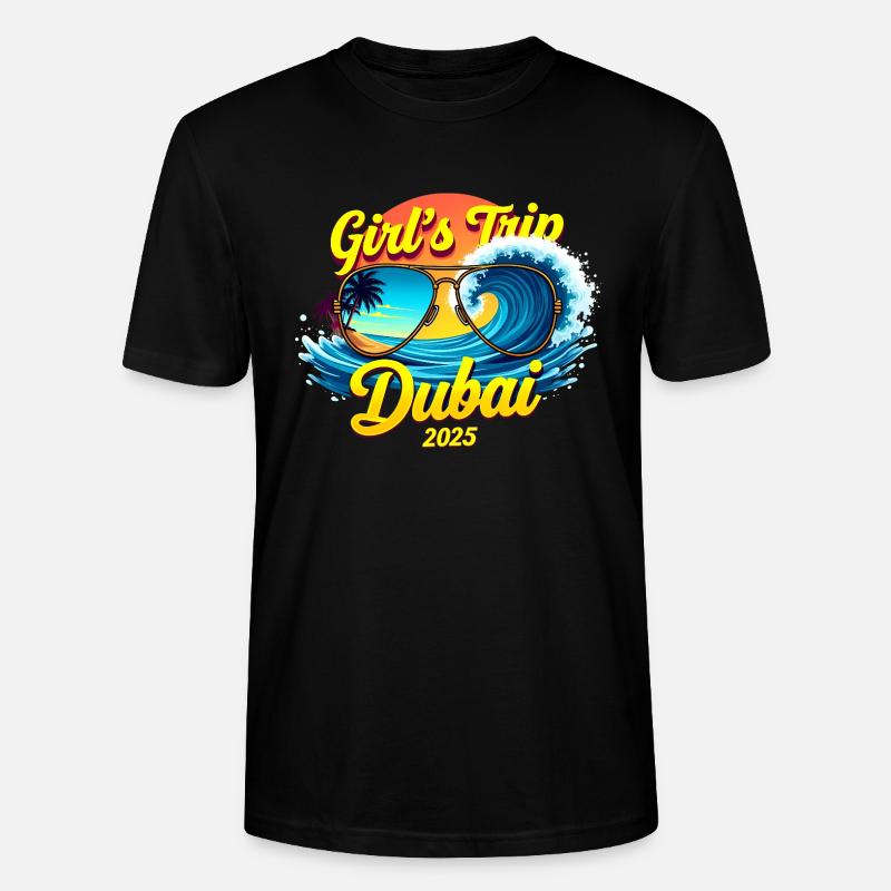 Week-end d’anniversaire Dubaï 2025 - T-shirt bio CRAFTER Stanley Stella Unisexe - noir