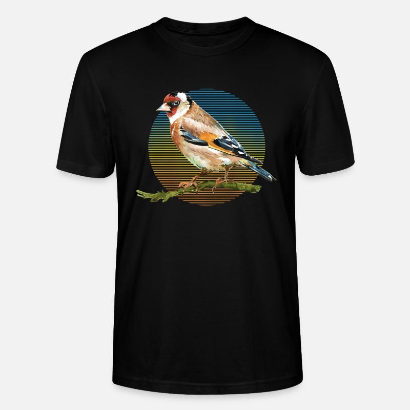 Bunter Vogel - Stanley/Stella Unisex Bio-T-Shirt CRAFTER - Schwarz