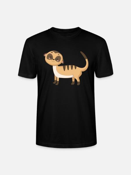 Chat de mer suricate - T-shirt bio CRAFTER Stanley Stella Unisexe - noir