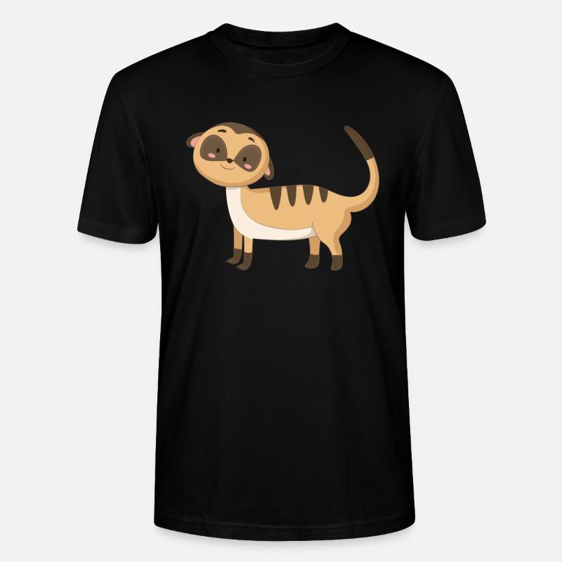 Chat de mer suricate - T-shirt bio CRAFTER Stanley Stella Unisexe - noir