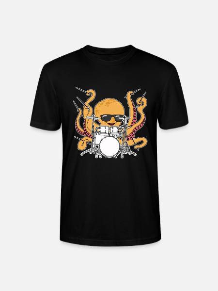 Drummer Drumsticks Drumsticks - Stanley/Stella CRAFTER Unisex Organic T-Shirt - black