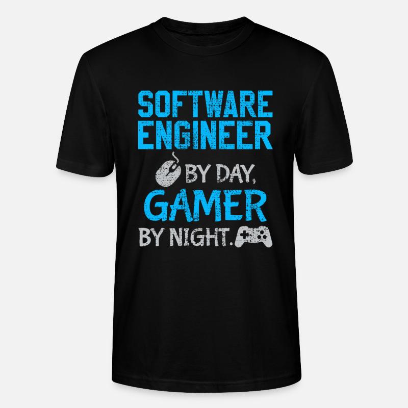 software engineer - Stanley/Stella CRAFTER Unisex Organic T-Shirt - black