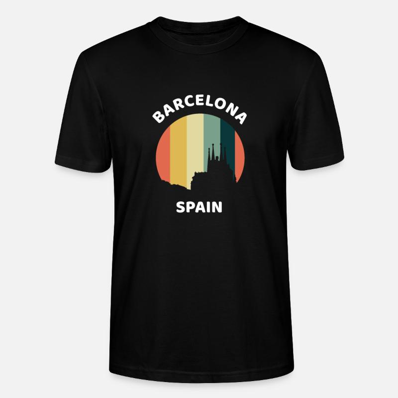 Barcelone - T-shirt bio CRAFTER Stanley Stella Unisexe - noir