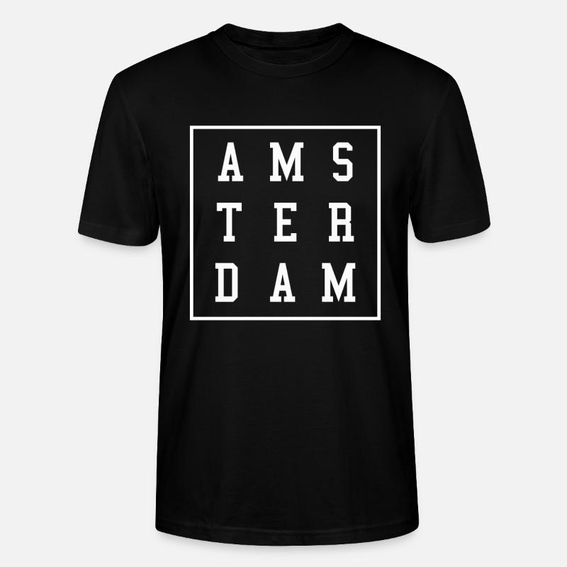 Design d'Amsterdam - T-shirt bio CRAFTER Stanley Stella Unisexe - noir