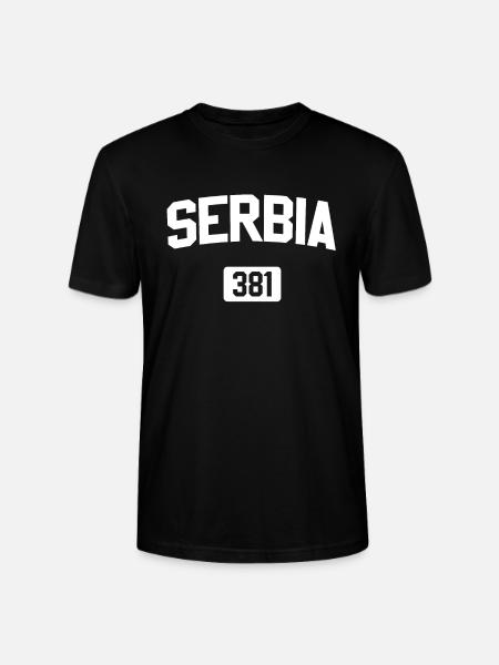 Serbian - Stanley/Stella CRAFTER Unisex Organic T-Shirt - black