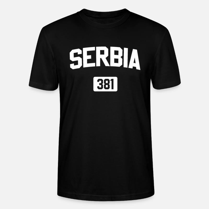 Serbisch - Stanley/Stella Unisex Bio-T-Shirt CRAFTER - Schwarz