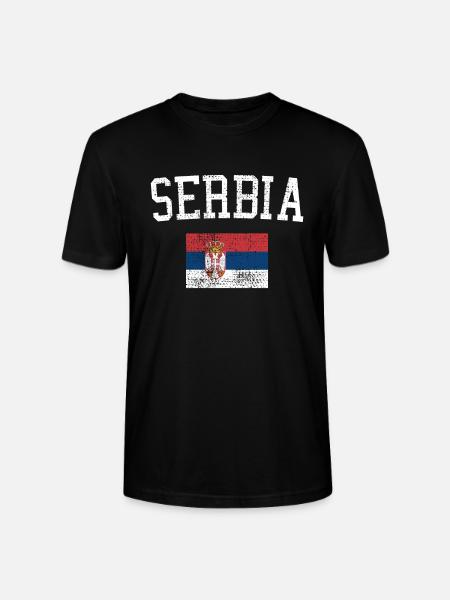 Serbie - T-shirt bio CRAFTER Stanley Stella Unisexe - noir
