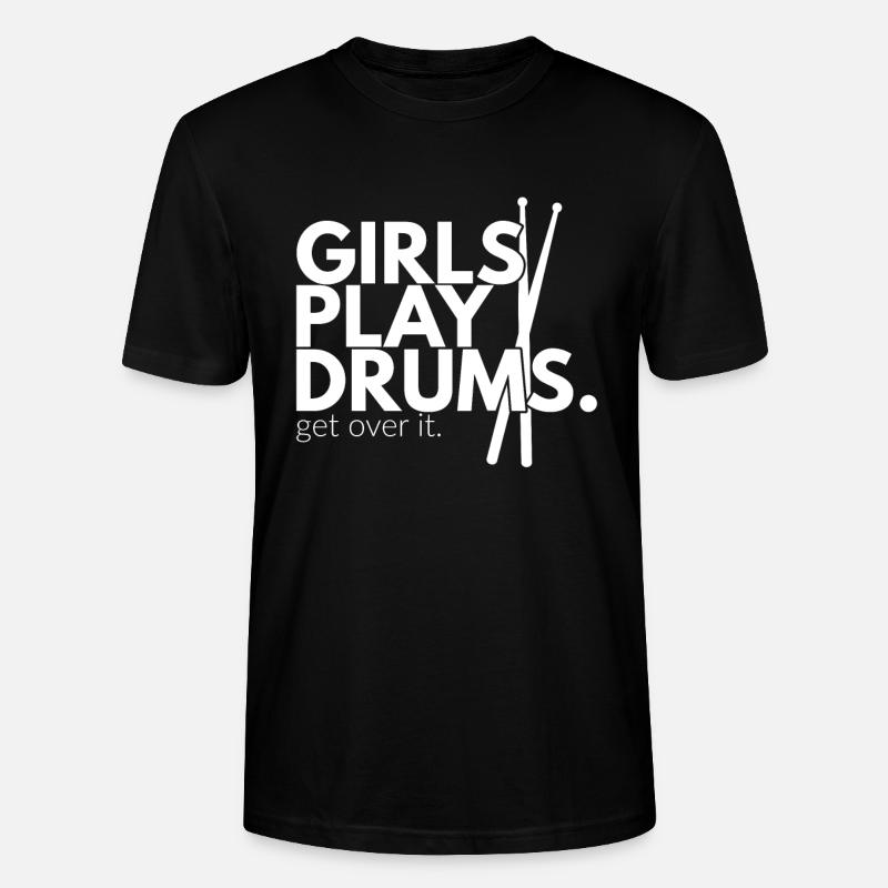 batteur - T-shirt bio CRAFTER Stanley Stella Unisexe - noir