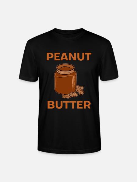 Peanut butter - Stanley/Stella CRAFTER Unisex Organic T-Shirt - black