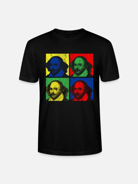 POP ART SHAKESPEARE - Stanley/Stella Unisex Bio-T-Shirt CRAFTER - Schwarz