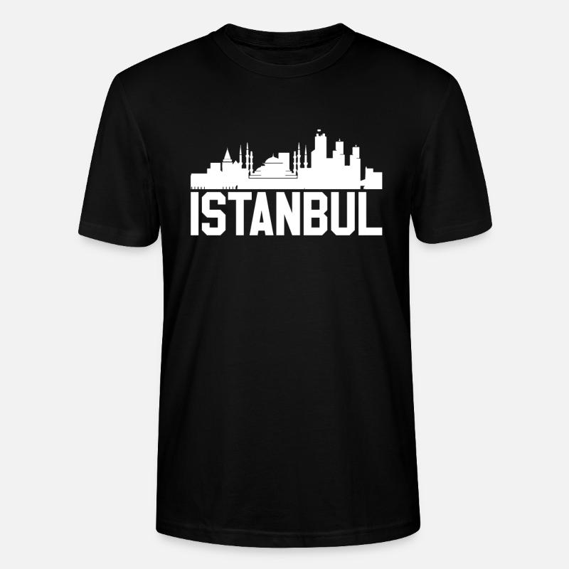 Skyline Istanbul - Stanley/Stella Unisex Bio-T-Shirt CRAFTER - Schwarz