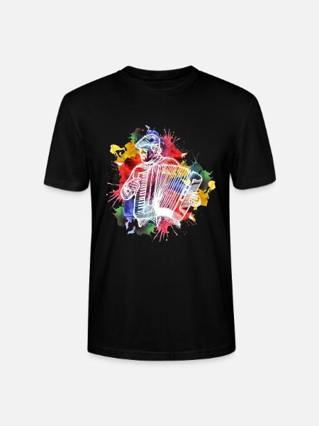 accordion - Stanley/Stella CRAFTER Unisex Organic T-Shirt - black