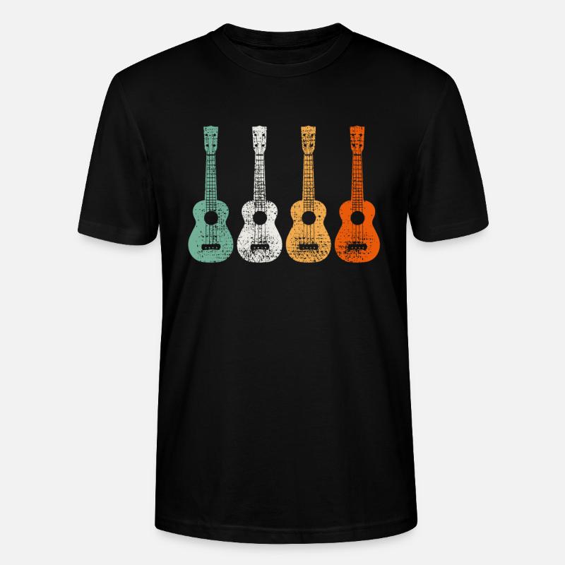 ukulélé - T-shirt bio CRAFTER Stanley Stella Unisexe - noir