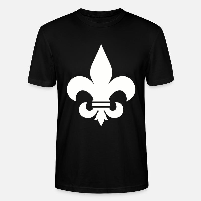 FLEUR DE LIS SHIRT - Stanley/Stella Unisex Bio-T-Shirt CRAFTER - Schwarz