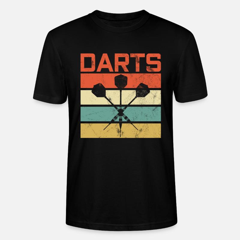 Retro Darter Dart - Stanley/Stella Unisex Bio-T-Shirt CRAFTER - Schwarz