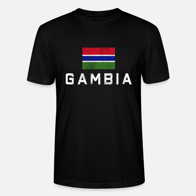 Gambia Gambia - Stanley/Stella Unisex Bio-T-Shirt CRAFTER - Schwarz