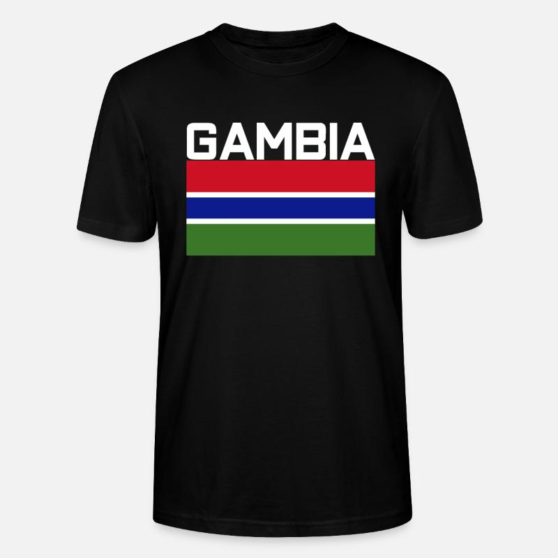 Gambia TShirt - Stanley/Stella Unisex Bio-T-Shirt CRAFTER - Schwarz