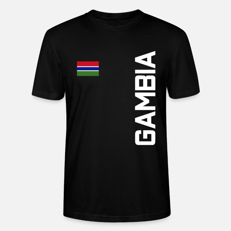 Gambia - Stanley/Stella Unisex Bio-T-Shirt CRAFTER - Schwarz
