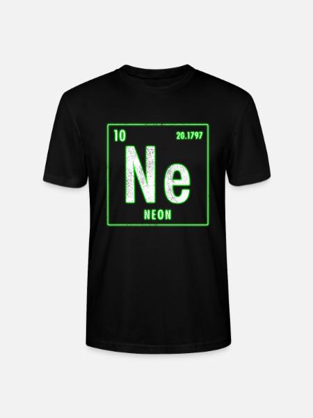 ELEMENT NEON LUMINOUS - Stanley/Stella CRAFTER Unisex Organic T-Shirt - black