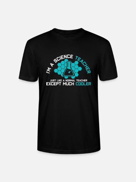 Biology Chemistry Physics Teacher - Stanley/Stella CRAFTER Unisex Organic T-Shirt - black