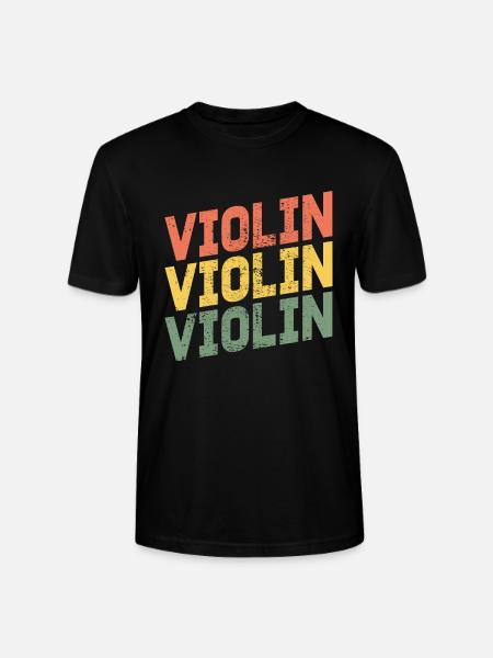 Violin violin violin - Stanley/Stella CRAFTER Unisex Organic T-Shirt - black