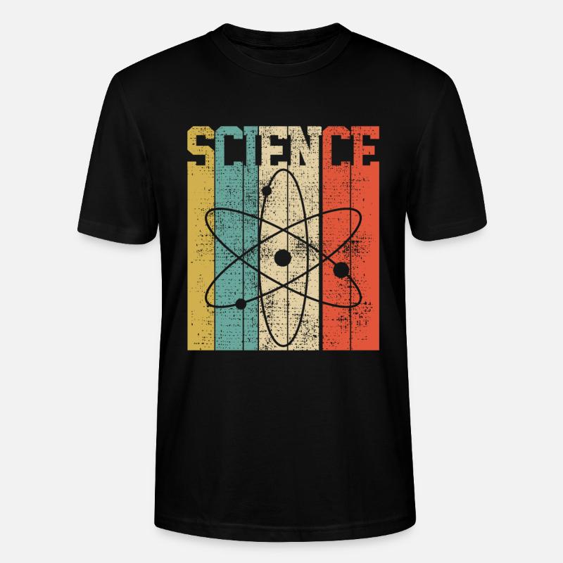 SCIENCE ATOM - Stanley/Stella Unisex Bio-T-Shirt CRAFTER - Schwarz