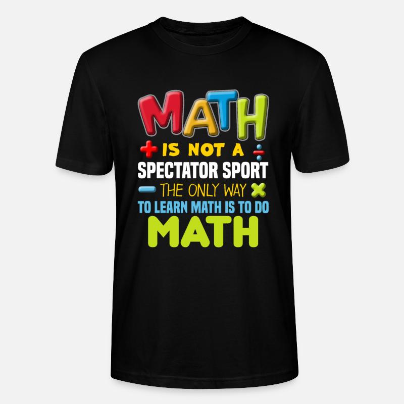 Professeur de mathématiques - T-shirt bio CRAFTER Stanley Stella Unisexe - noir