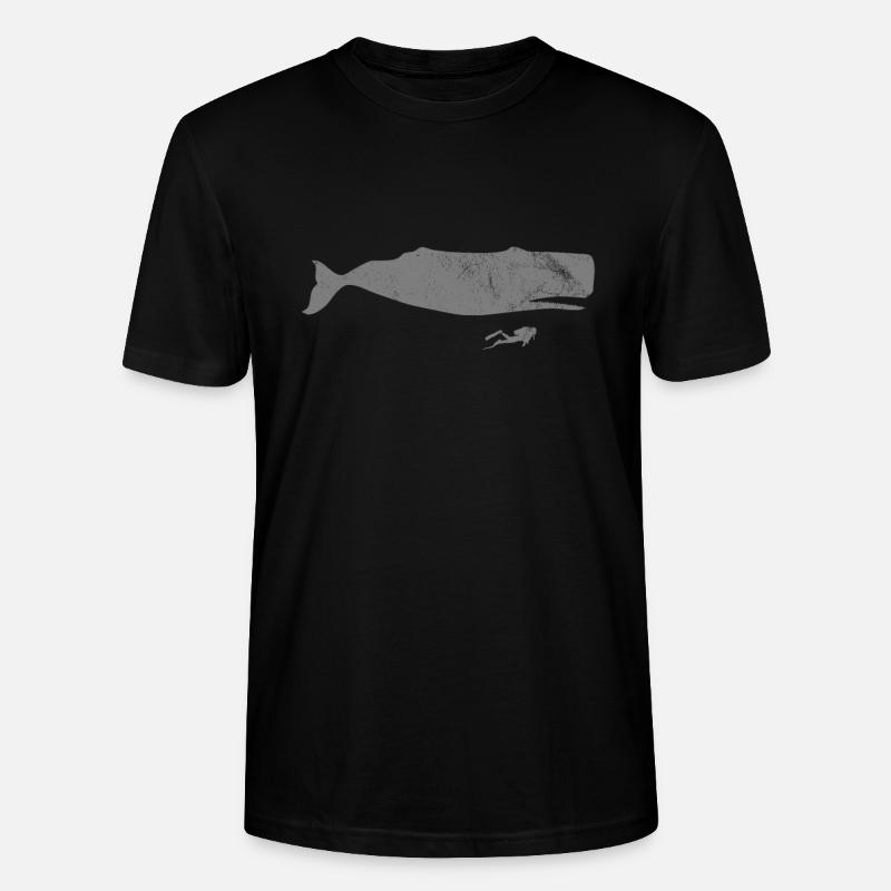 Baleine de plongée - T-shirt bio CRAFTER Stanley Stella Unisexe - noir
